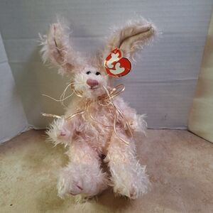 Ty Attic Treasures Collection Blush the Pink Bunny Rabbit 11" 5-way Jointed 1993